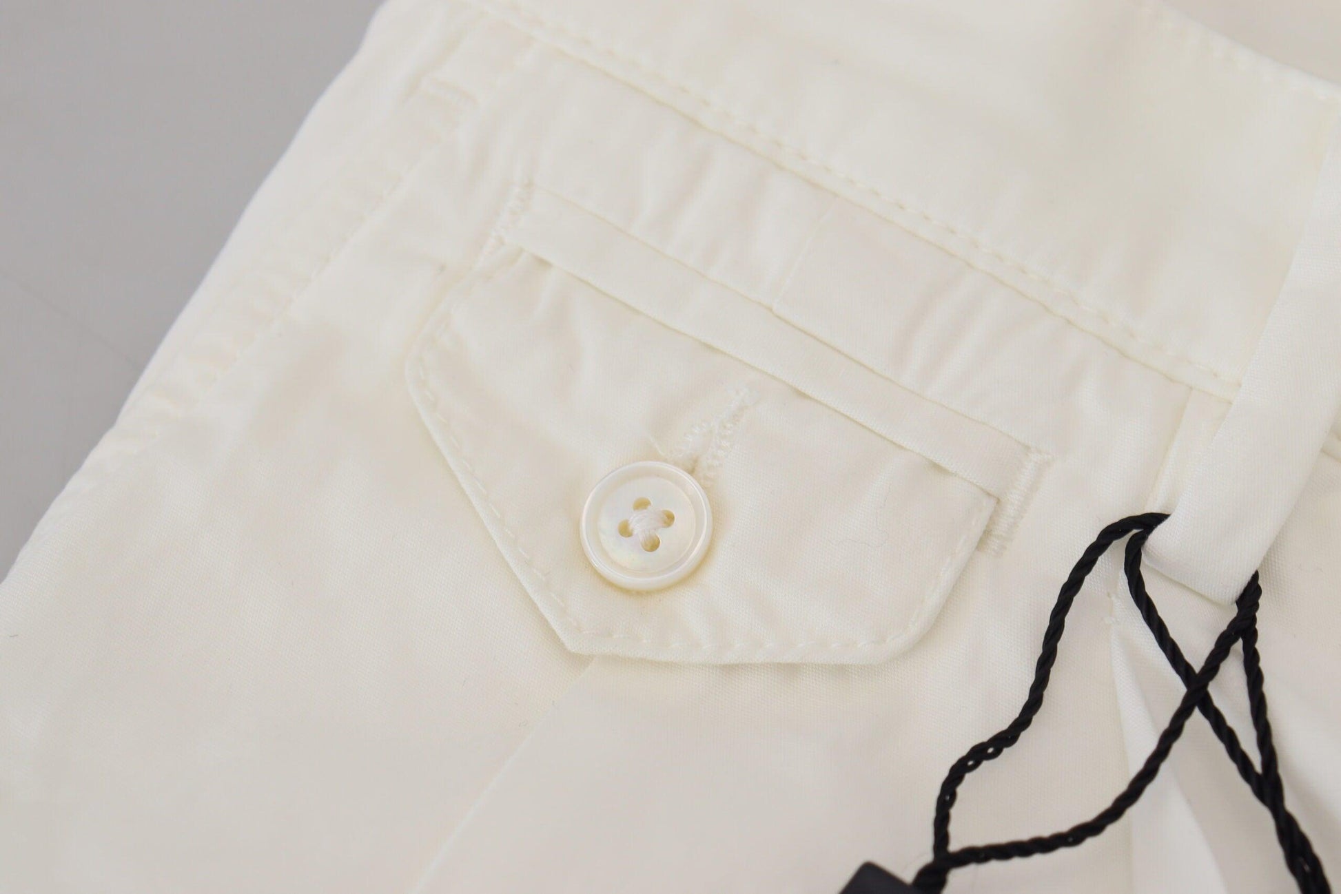 Dolce & Gabbana Elegant White Cotton Chino Pants - Arichezz.store