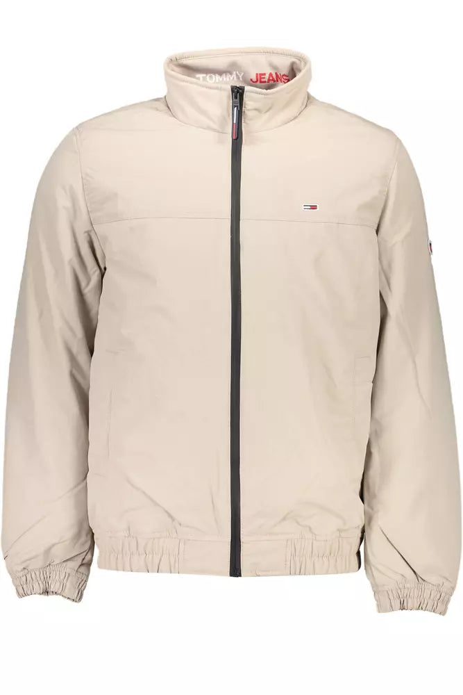 Tommy Hilfiger Beige Polyamide Men Jacket - Arichezz.store