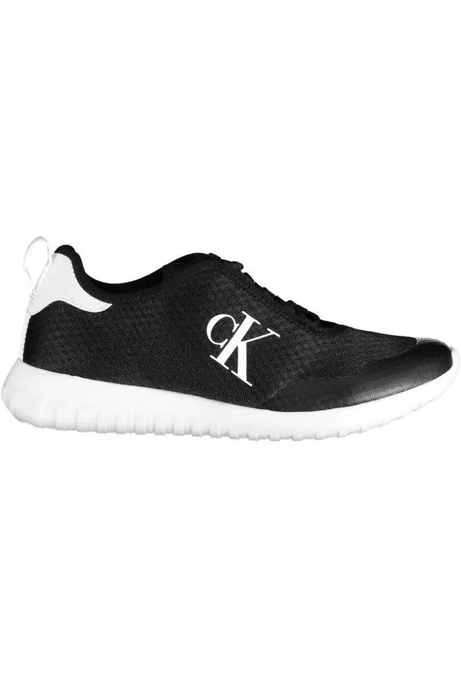 Calvin Klein Black Polyester Men Sneaker - Arichezz.store