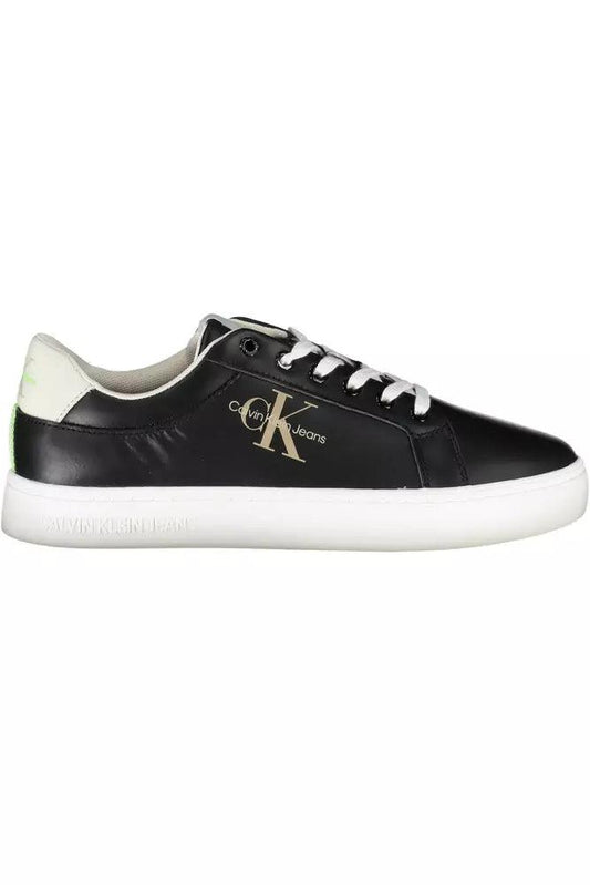 Calvin Klein Black Recycled Polyester Men's Sneakers - Arichezz.store