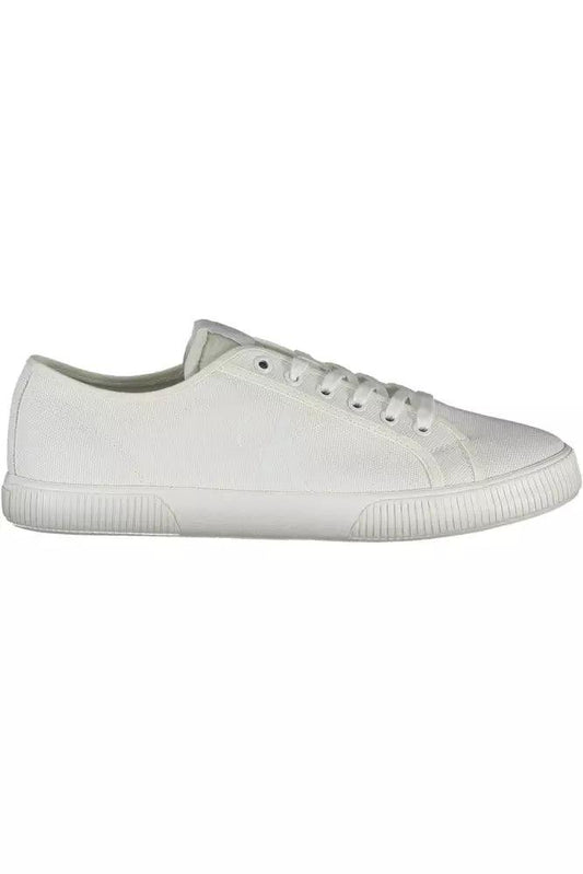 Calvin Klein White Cotton Men Sneaker - Arichezz.store