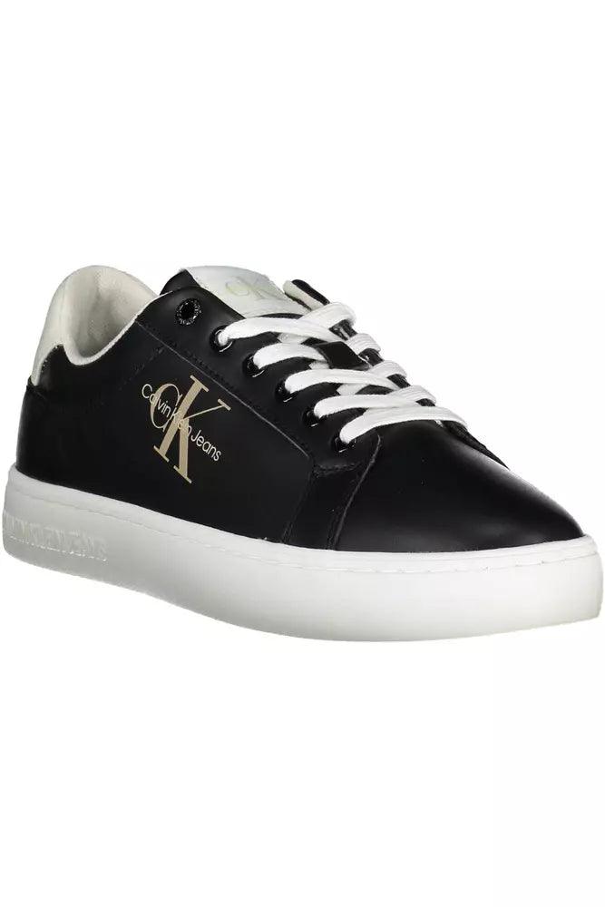 Calvin Klein Black Recycled Polyester Men's Sneakers - Arichezz.store