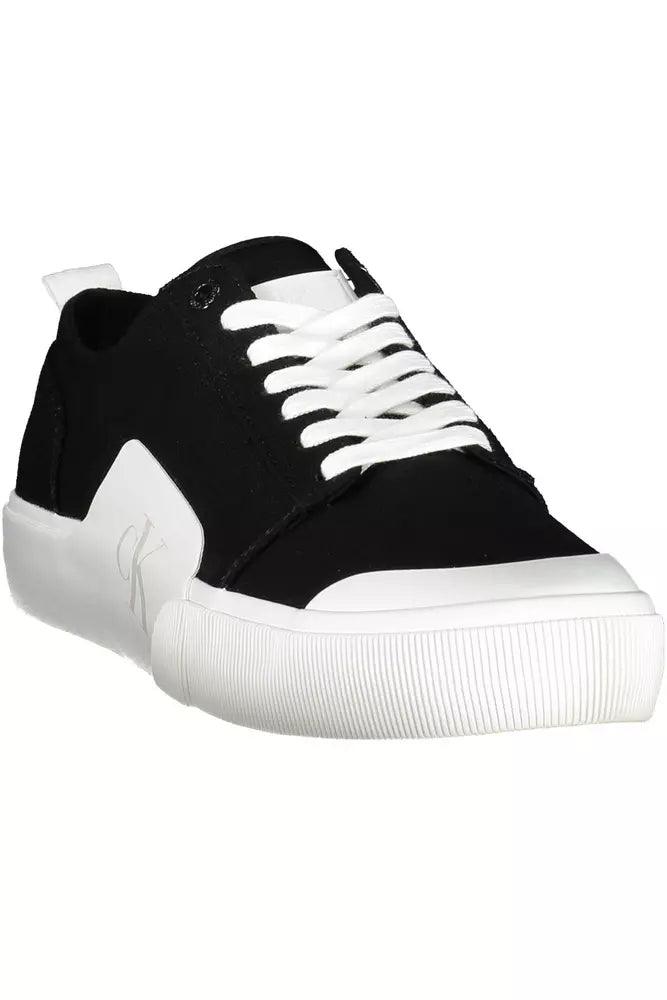 Calvin Klein Black Cotton Men Sneaker - Arichezz.store