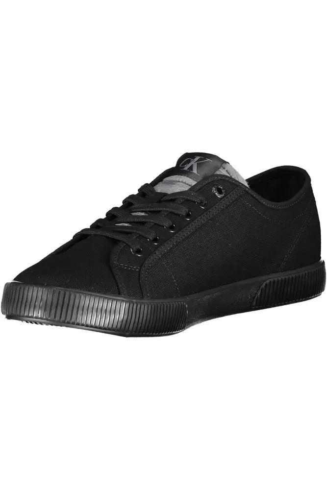 Calvin Klein Black Cotton Men Sneaker - Arichezz.store