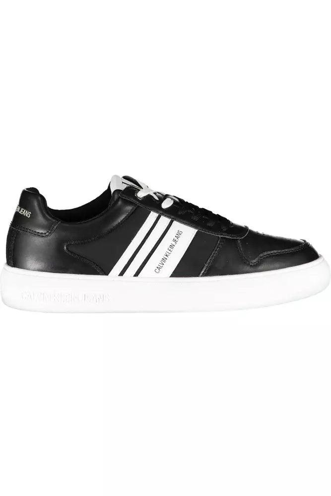 Calvin Klein Black Polyester Men’s Sneakers - Arichezz.store