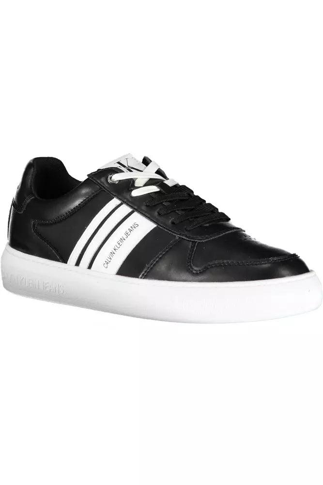 Calvin Klein Black Polyester Men’s Sneakers - Arichezz.store