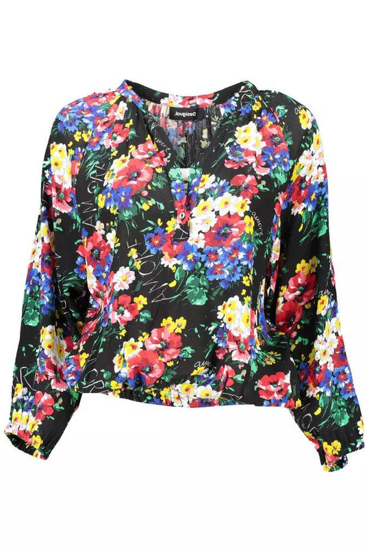 Desigual Black Viscose Women Top - Arichezz.store