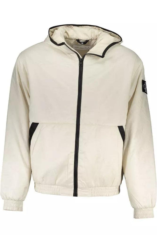 Calvin Klein Beige Polyester Men Jacket - Arichezz.store