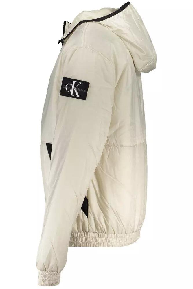 Calvin Klein Beige Polyester Men Jacket - Arichezz.store