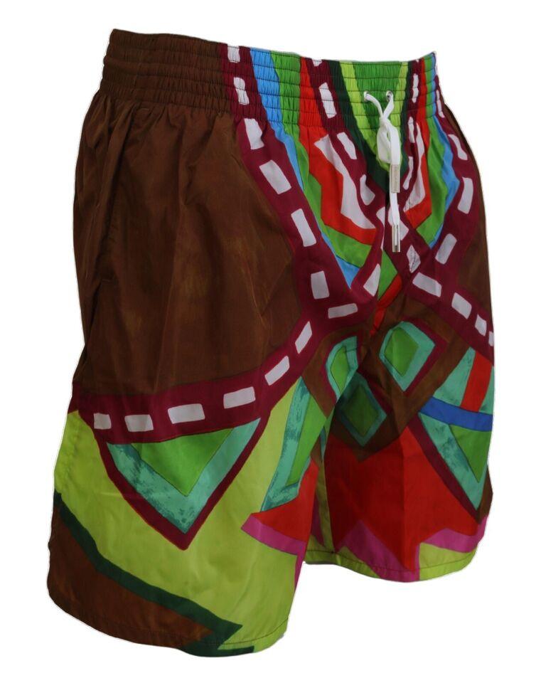 Dsquared² Multicolor Print Swim Shorts Boxer Style - Arichezz.store