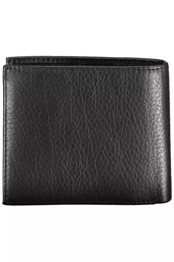 Tommy Hilfiger Black Leather Men Wallet - Arichezz.store