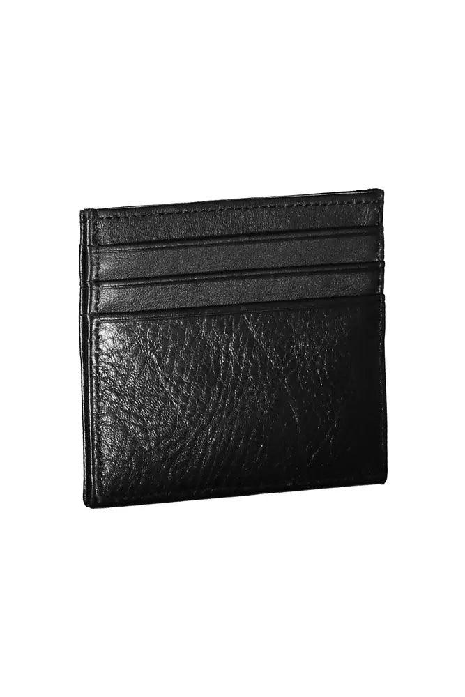 Tommy Hilfiger Black Leather Men Wallet - Arichezz.store