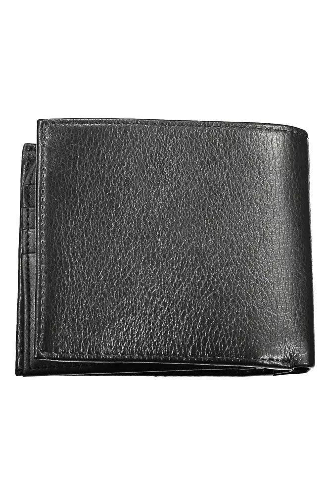 Tommy Hilfiger Black Leather Men Wallet - Arichezz.store