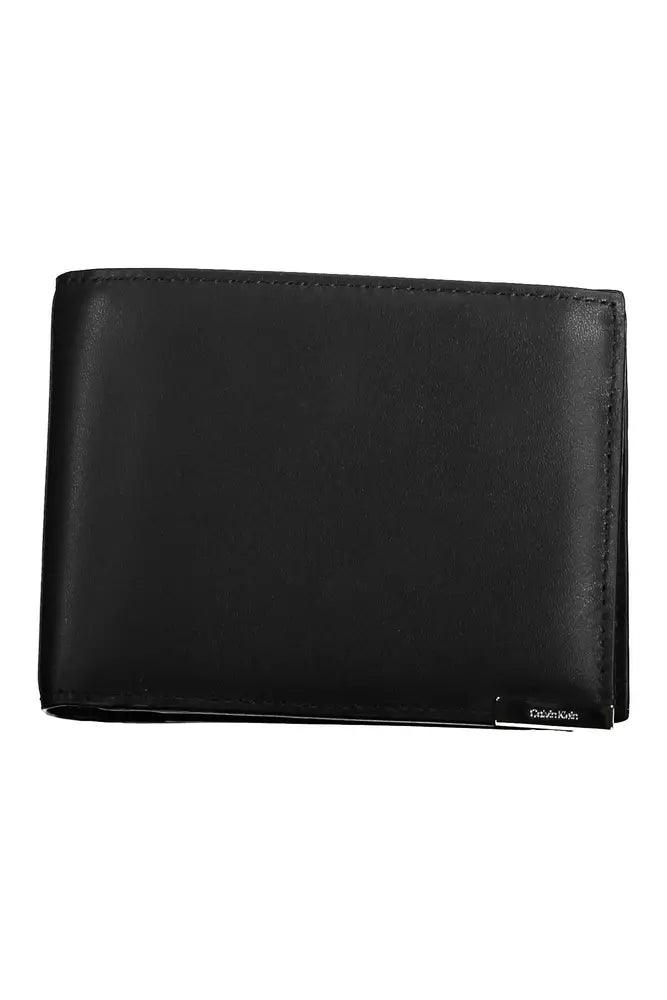 Calvin Klein Black Leather Men Wallet - Arichezz.store