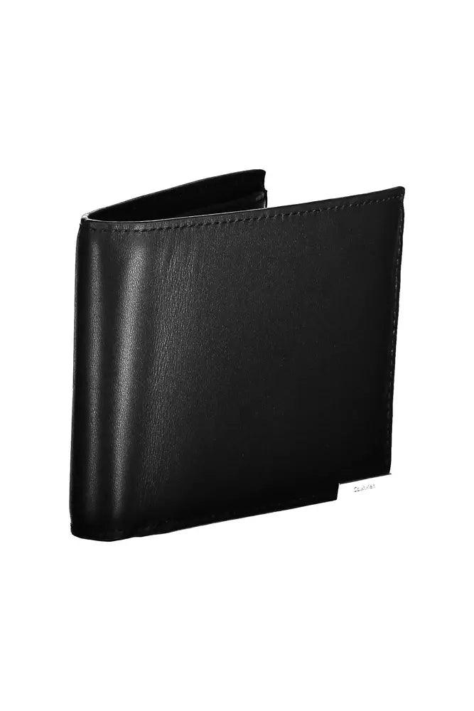 Calvin Klein Black Leather Men Wallet - Arichezz.store