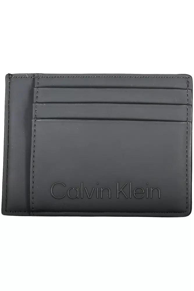 Calvin Klein Black Polyester Men’s Wallet - Arichezz.store