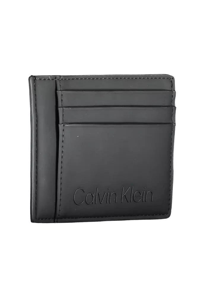 Calvin Klein Black Polyester Men’s Wallet - Arichezz.store