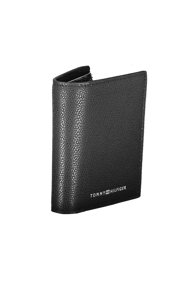 Tommy Hilfiger Black Leather Wallet for Men - Arichezz.store