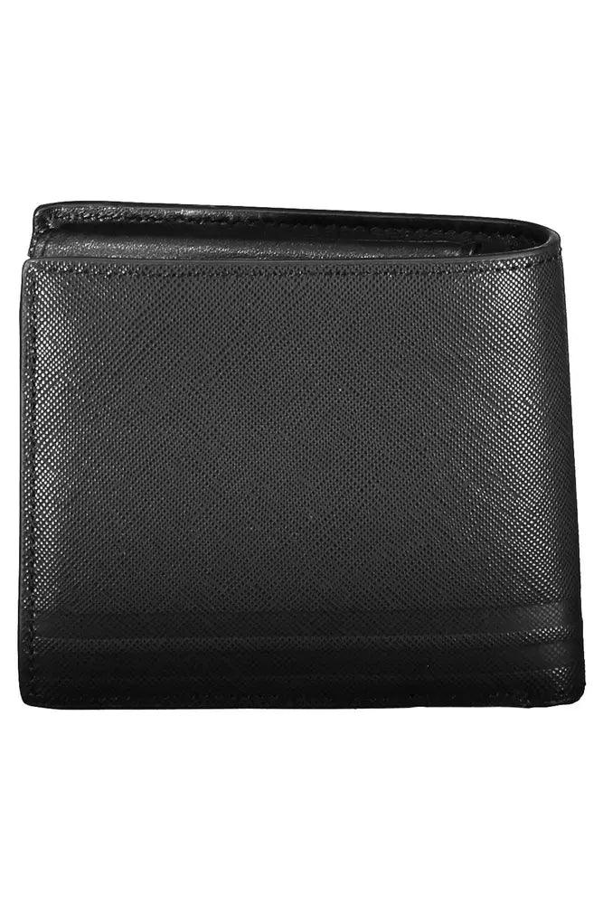 Tommy Hilfiger Black Leather Men Wallet - Arichezz.store