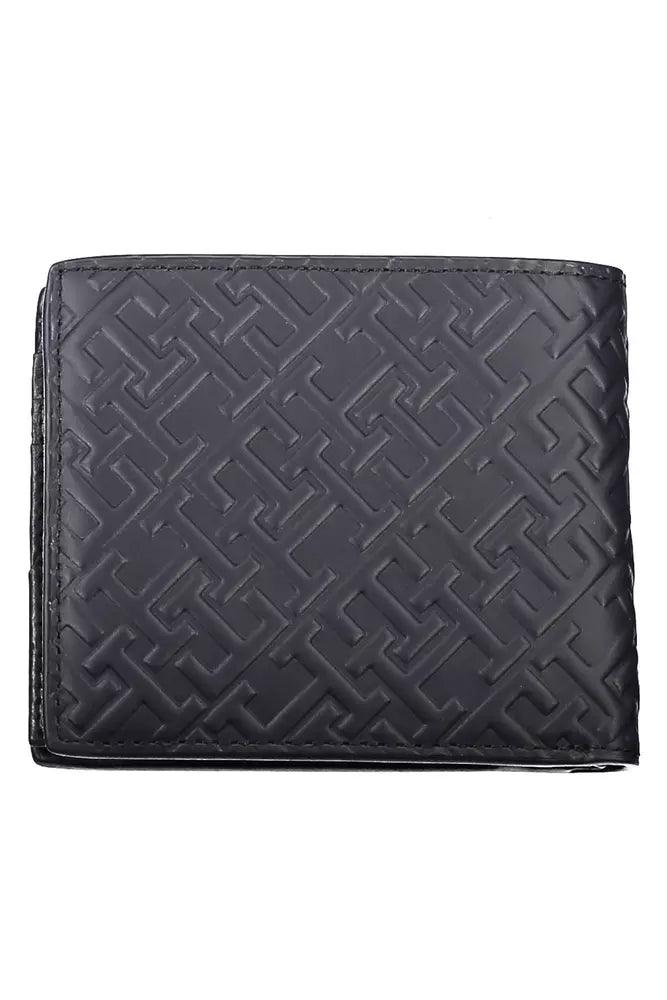 Tommy Hilfiger Blue Leather Men Wallet - Arichezz.store