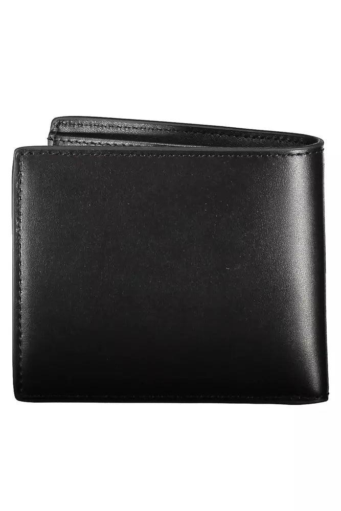 Tommy Hilfiger Black Leather Men Wallet - Arichezz.store