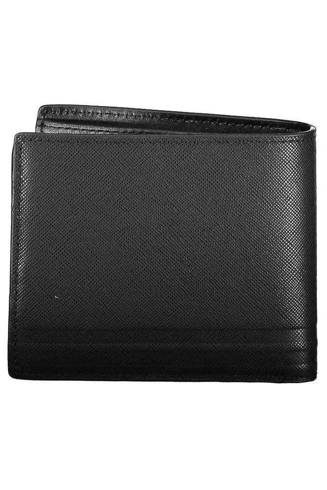 Tommy Hilfiger Black Leather Men Wallet - Arichezz.store