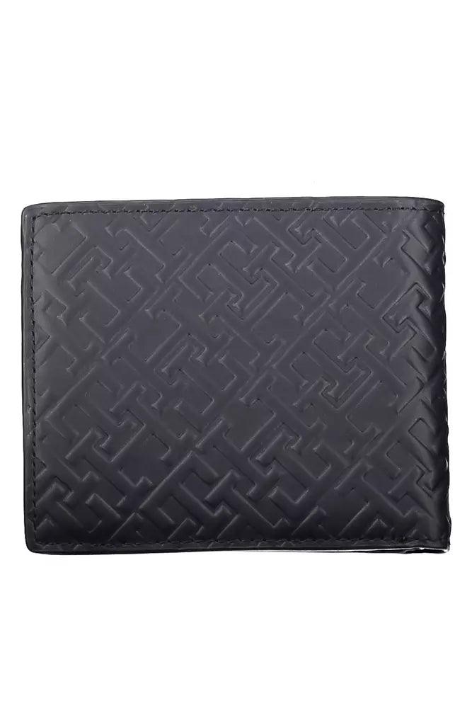 Tommy Hilfiger Blue Leather Men Wallet - Arichezz.store