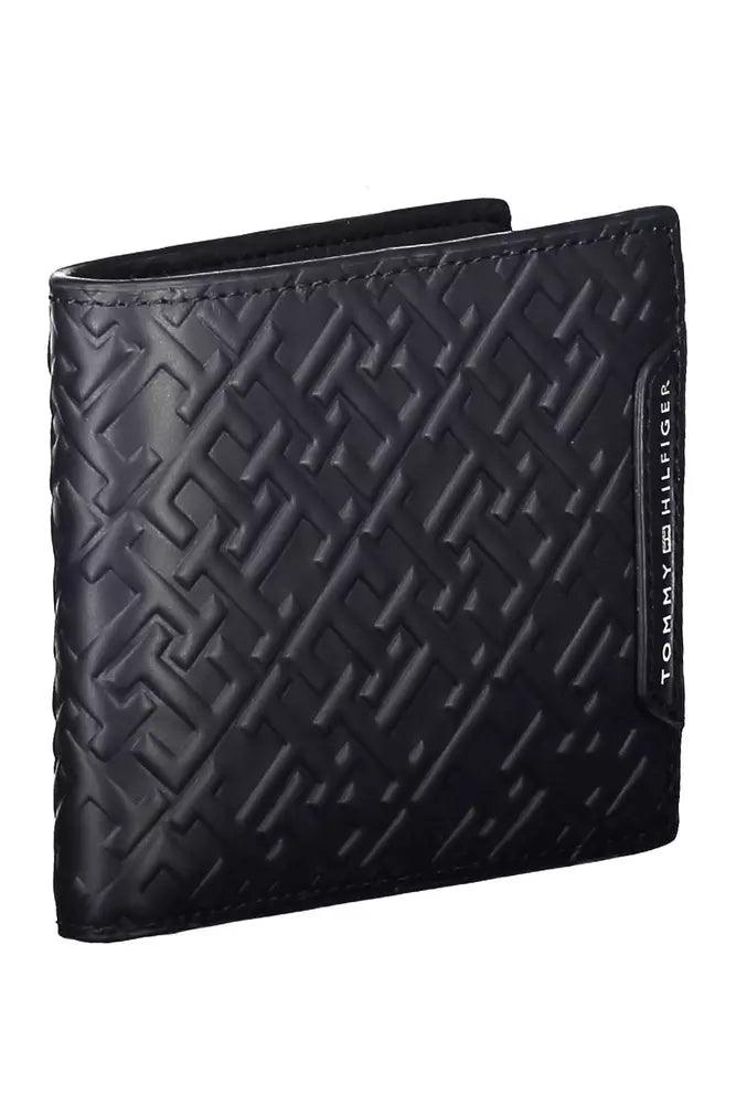 Tommy Hilfiger Blue Leather Men Wallet - Arichezz.store