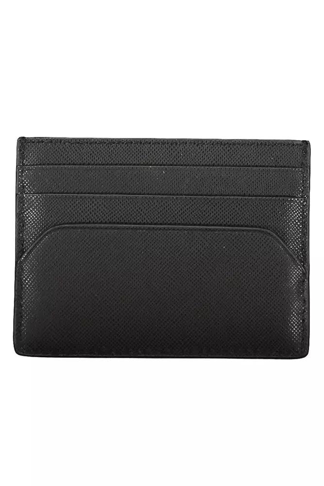 Tommy Hilfiger Black Leather Men Wallet - Arichezz.store