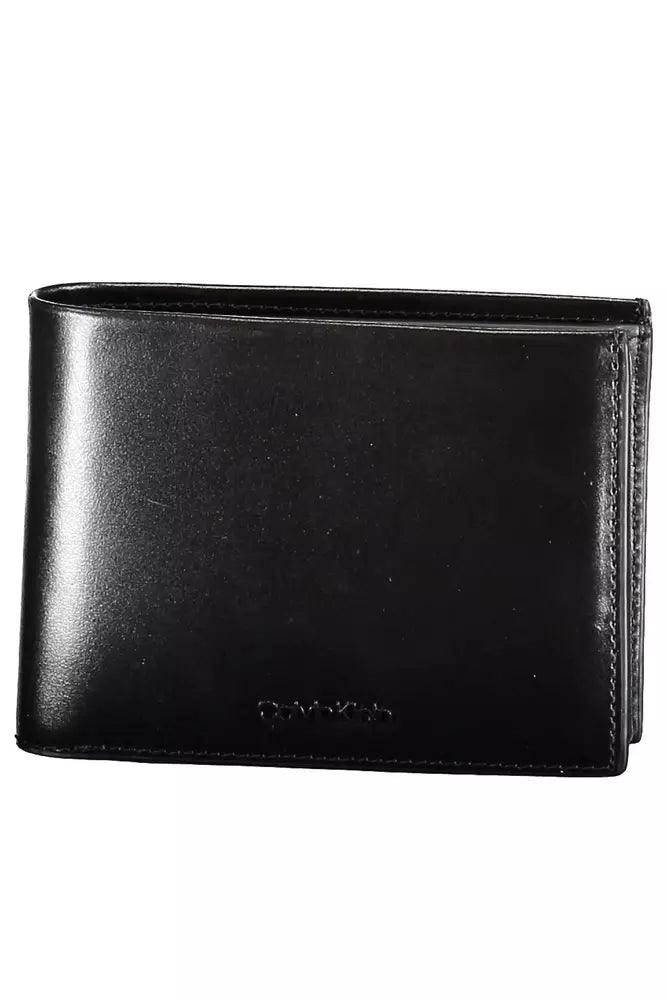 Calvin Klein Black Leather Men’s Wallet with RFID Protection - Arichezz.store