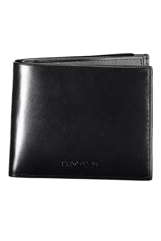 Calvin Klein Black Leather Men Wallet - Arichezz.store