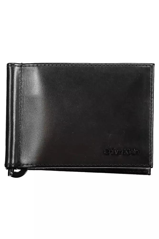 Calvin Klein Black Leather Men Wallet - Arichezz.store