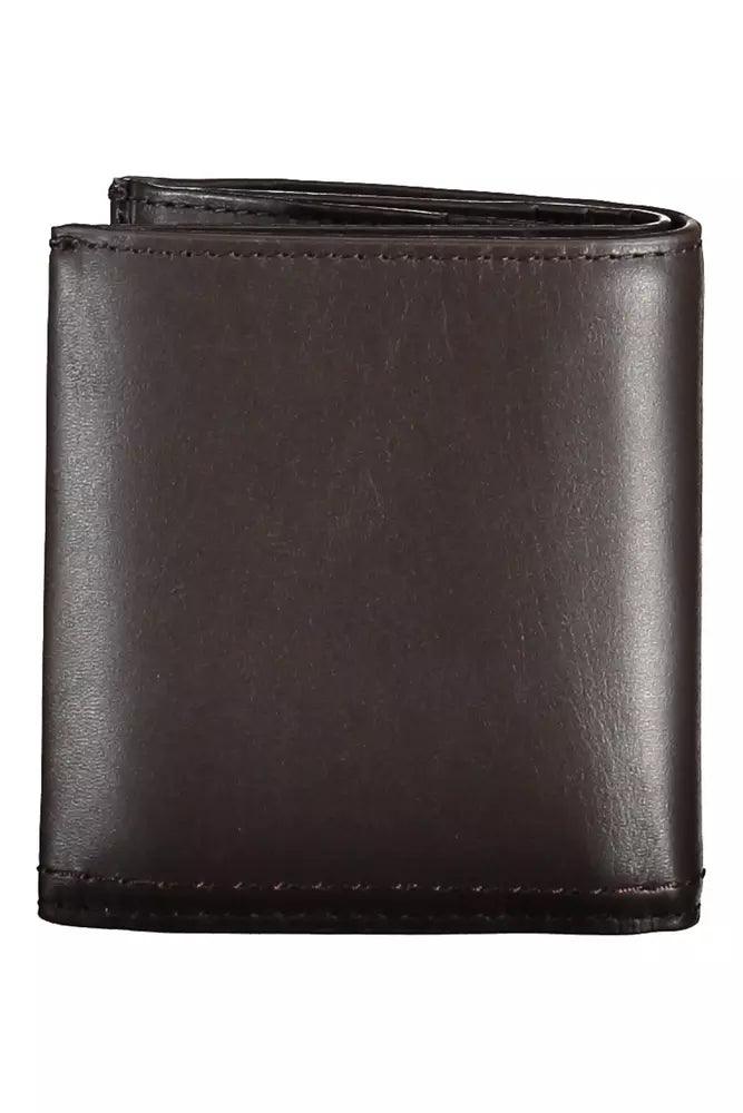 Calvin Klein Brown Leather Men Wallet - Arichezz.store