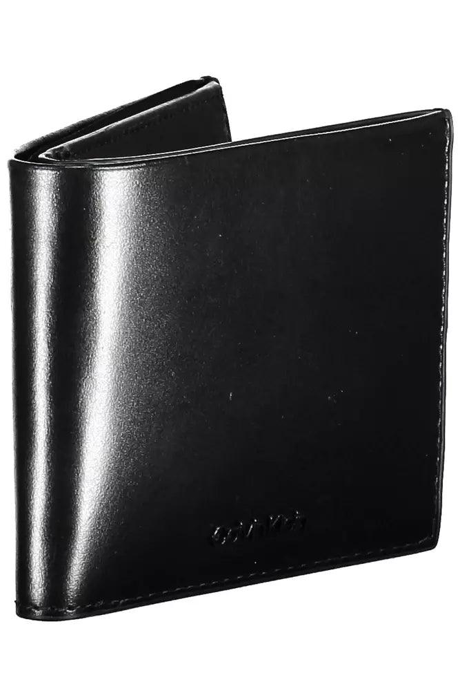 Calvin Klein Black Leather Men Wallet - Arichezz.store