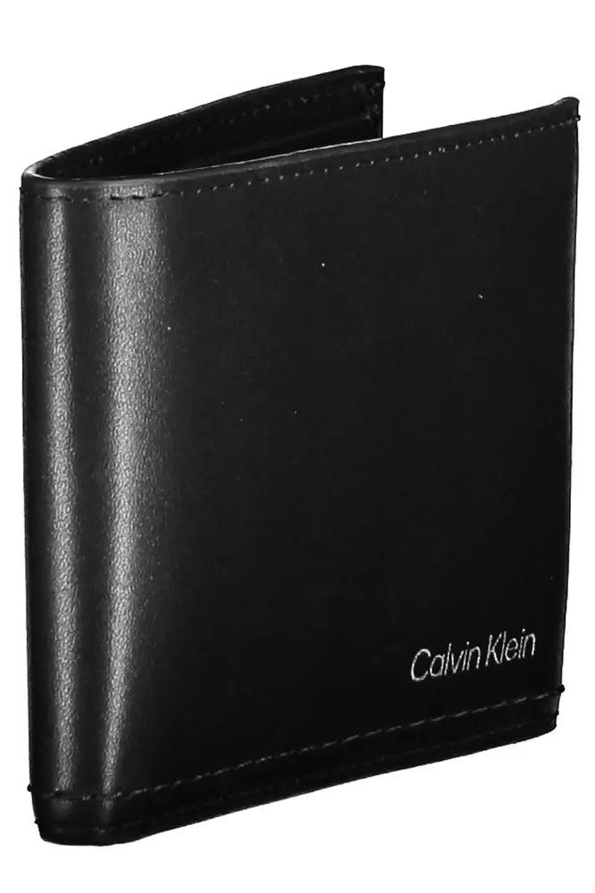 Calvin Klein Black Leather Men Wallet - Arichezz.store