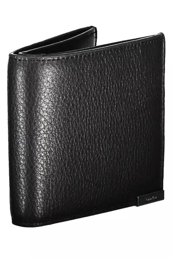 Calvin Klein Black Leather RFID Wallet for Men - Arichezz.store