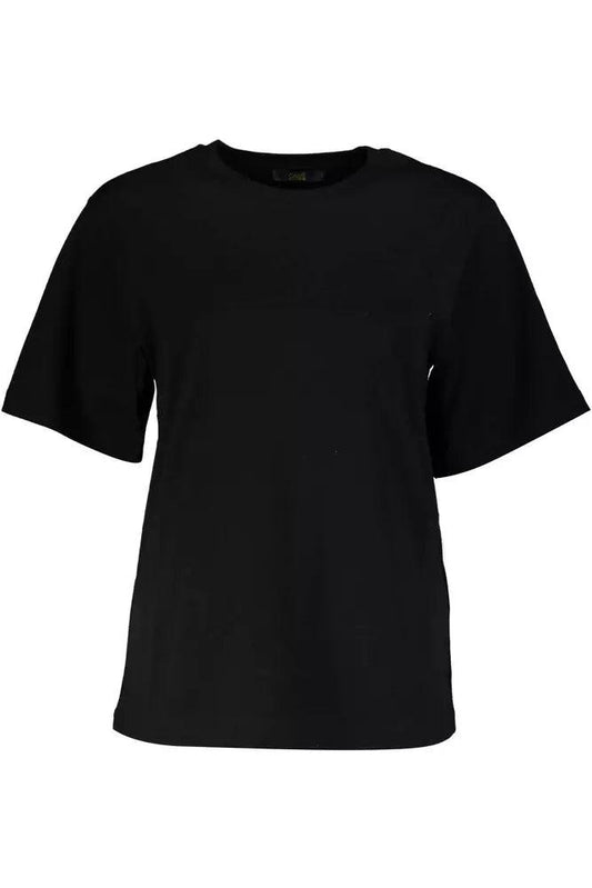 Cavalli Class Black Cotton Women T-Shirt - Arichezz.store