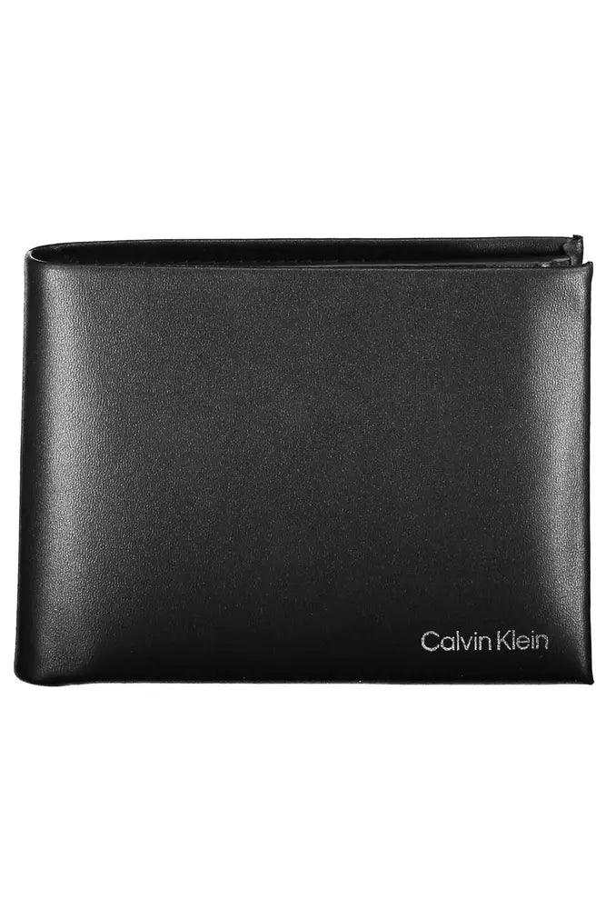 Calvin Klein Black Leather Men Wallet - Arichezz.store