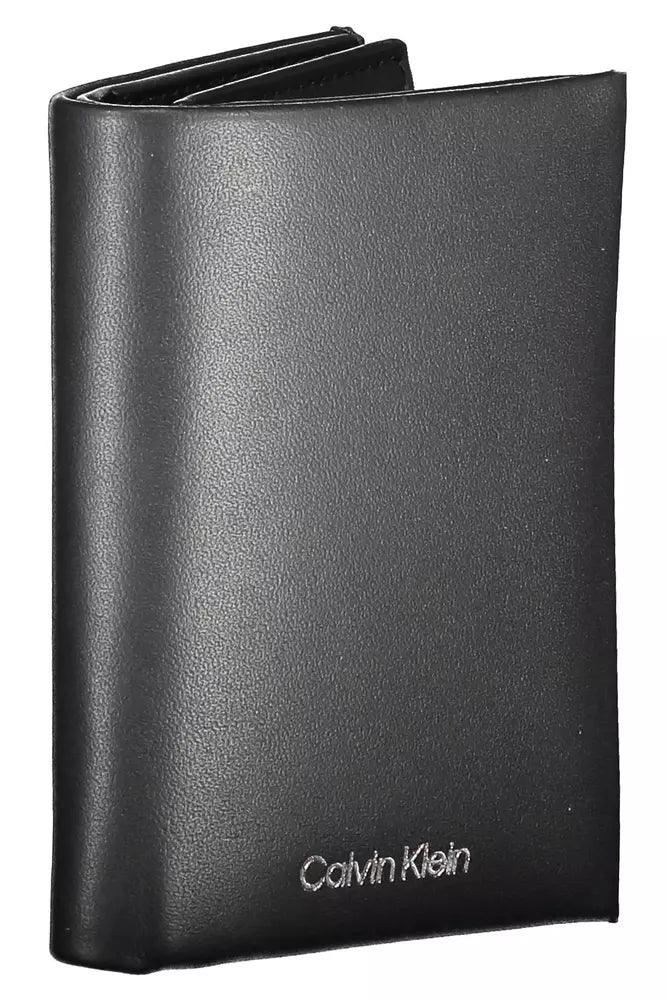 Calvin Klein Black Leather Men Wallet - Arichezz.store