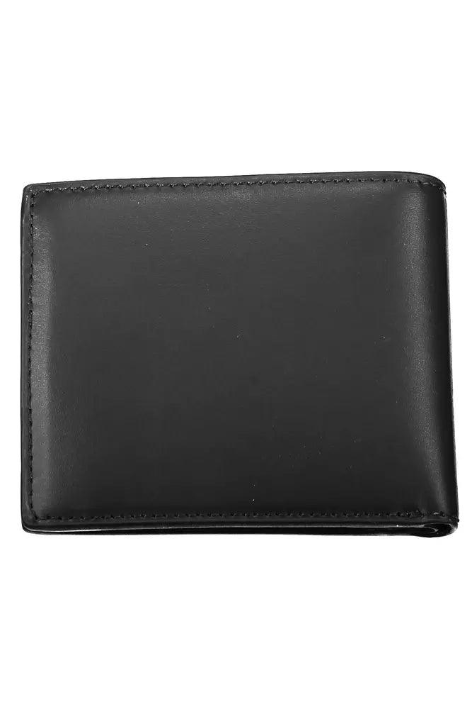 Tommy Hilfiger Black Leather Men Wallet - Arichezz.store