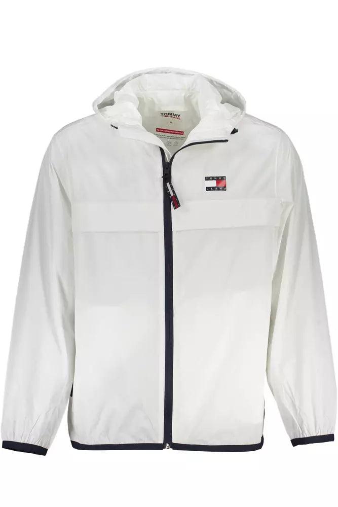 Tommy Hilfiger White Polyamide Men Jacket - Arichezz.store