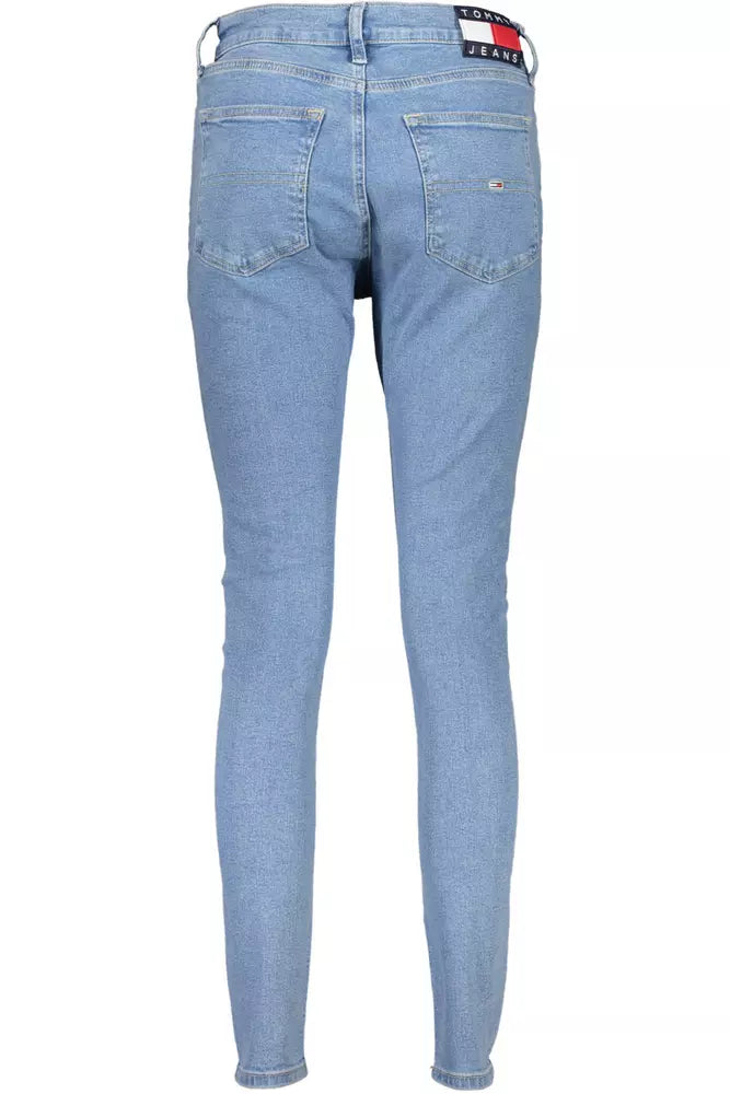 Tommy Hilfiger Light Blue Cotton Women Jeans - Arichezz.store