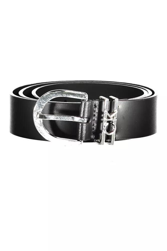 Calvin Klein Black Leather Women Belt - Arichezz.store