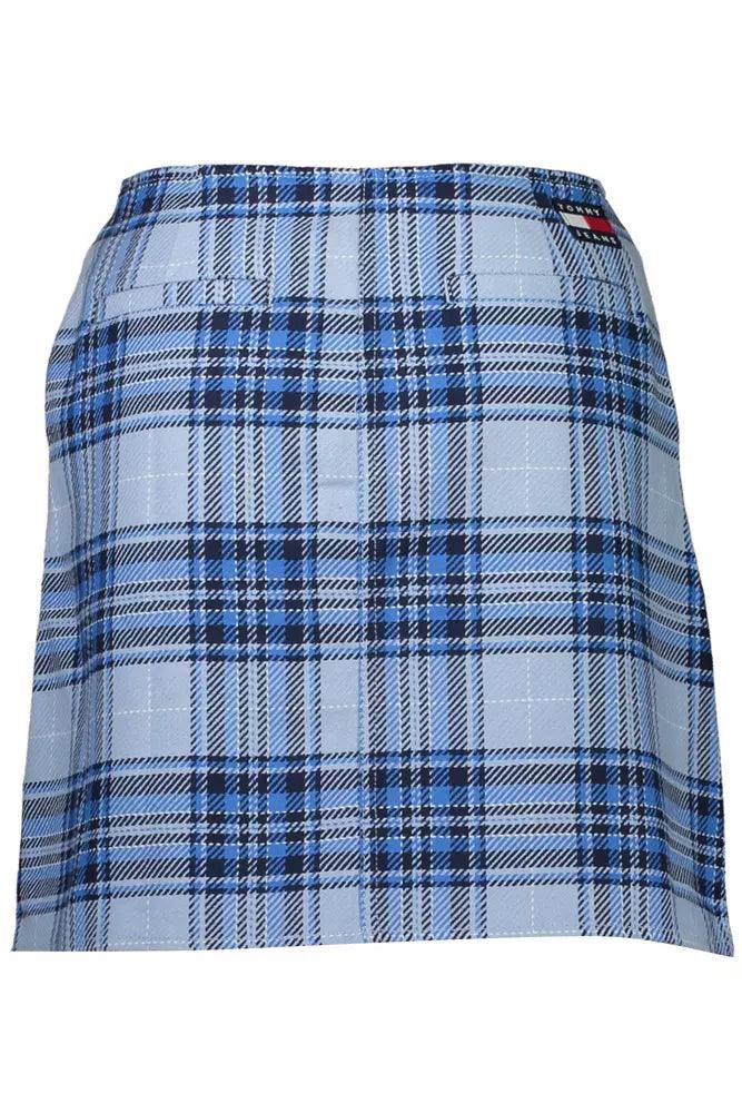 Tommy Hilfiger Light Blue Cotton Women Skirt - Arichezz.store