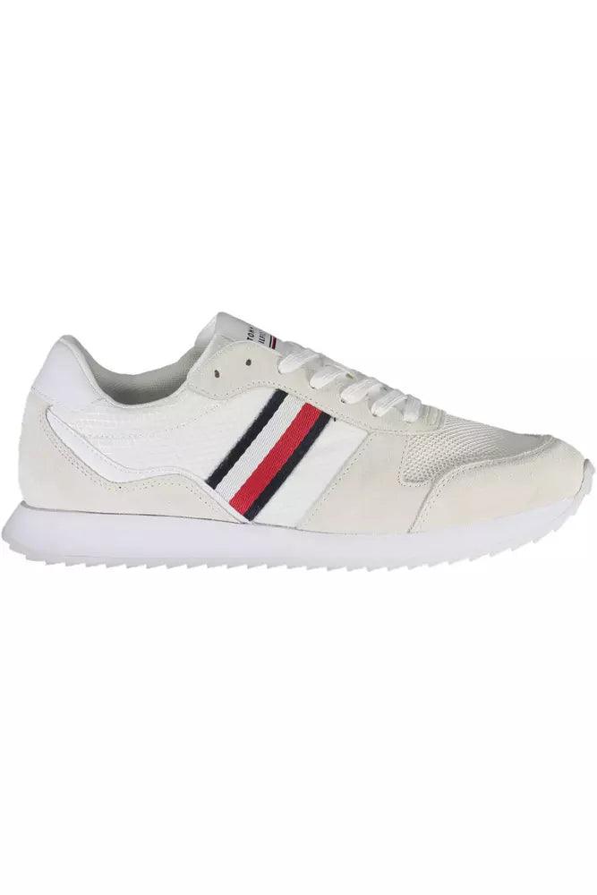 Tommy Hilfiger Eco-Conscious White Sneakers with Logo - Arichezz.store