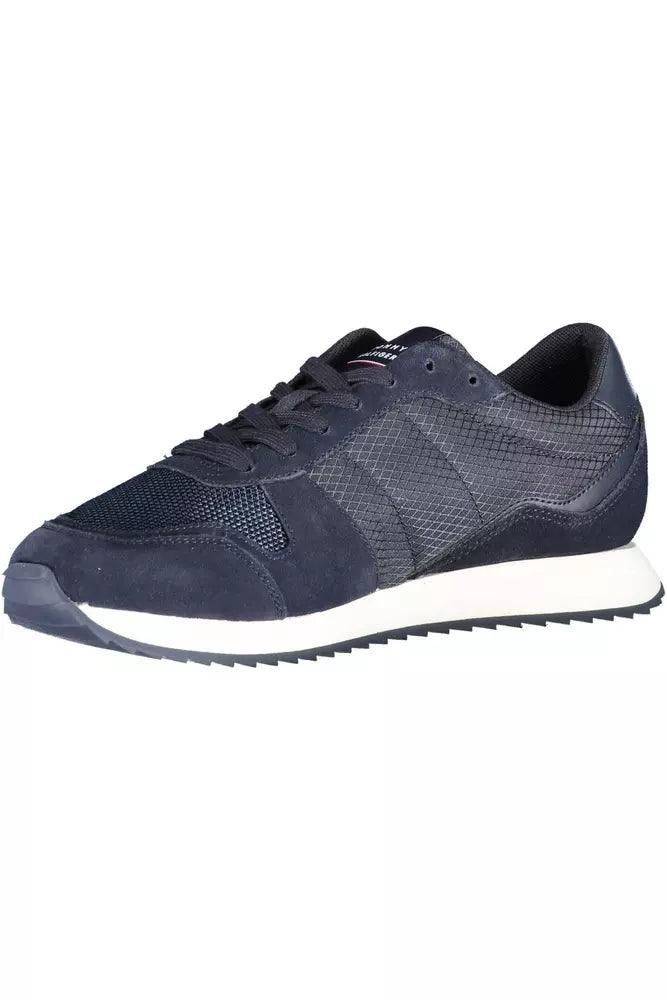 Tommy Hilfiger Blue Polyester Men Sneaker - Arichezz.store