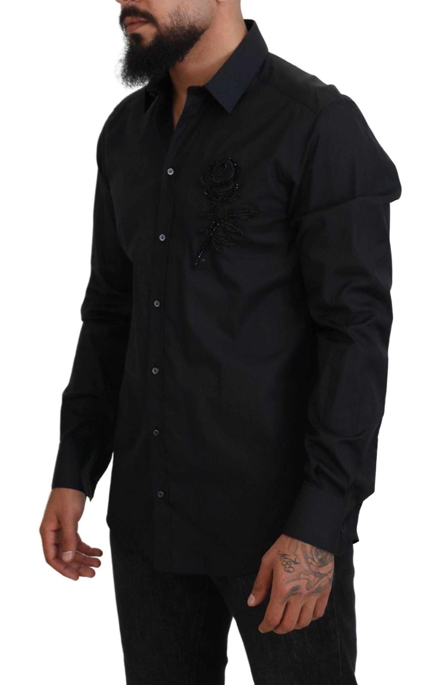 Dolce & Gabbana Elegant Slim Fit Formal Dress Shirt - Arichezz.store