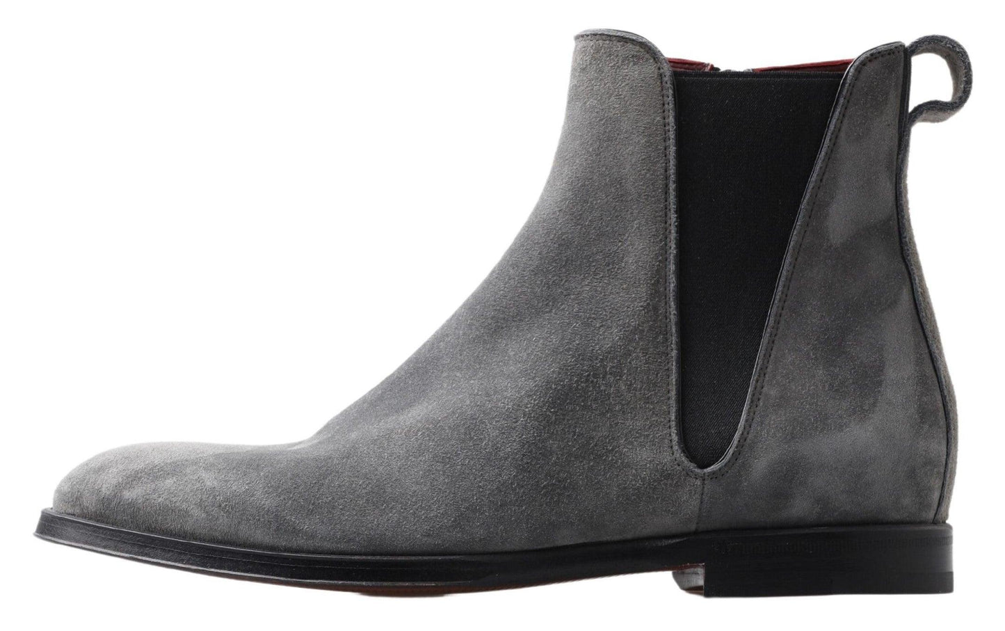 Dolce & Gabbana Elegant Gray Chelsea Leather Boots - Arichezz.store