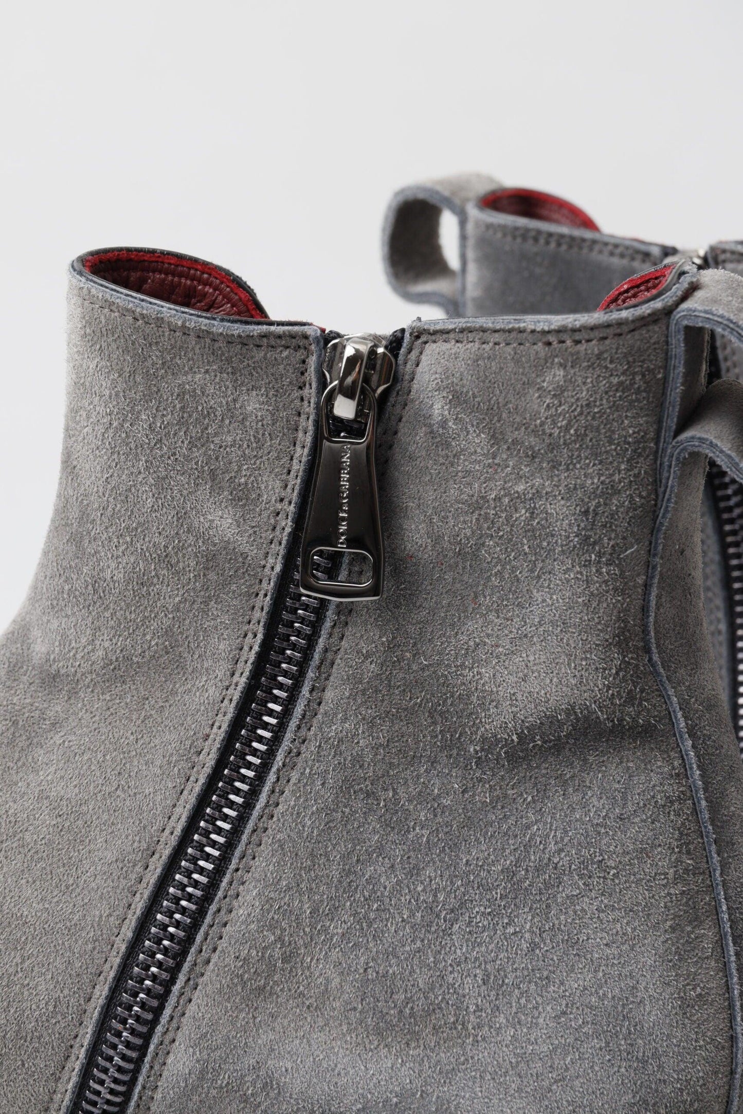 Dolce & Gabbana Elegant Gray Chelsea Leather Boots - Arichezz.store