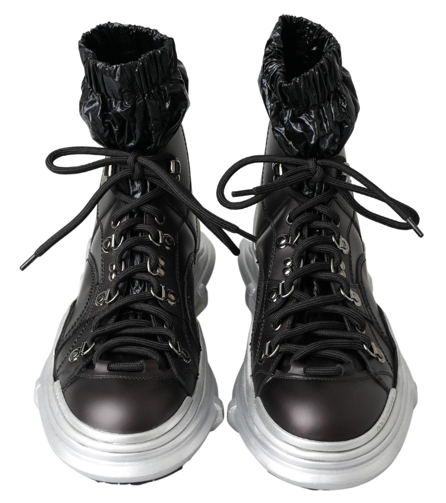 Dolce & Gabbana Black High Top Sneaker Bootie - Arichezz.store